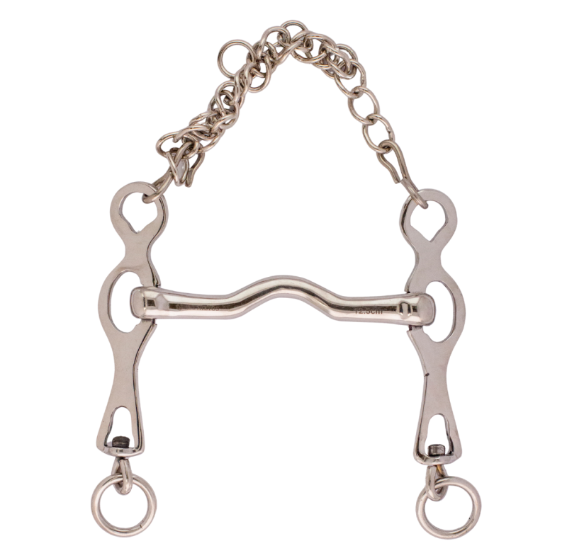Bocado portugués puente inoxidable 'Los Nietos Dressage'