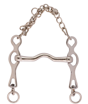 Bocado portugués puente inoxidable 'Los Nietos Dressage'