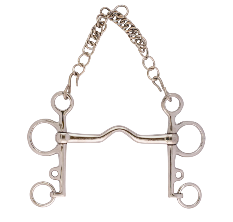 Bocado pelham puente inoxidable 'Los Nietos Dressage'