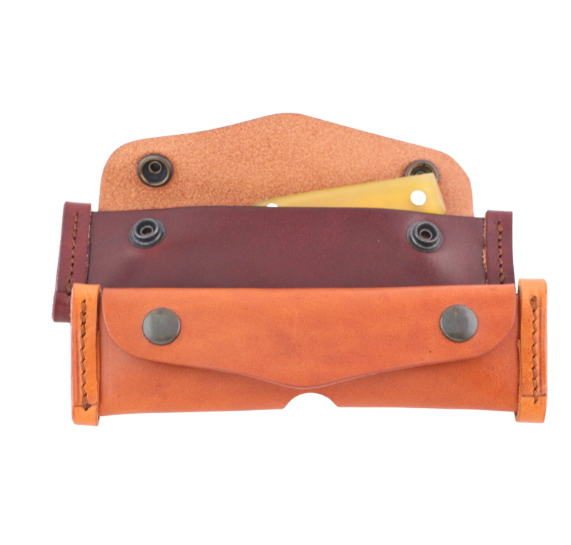 Funda de navaja de piel 'Los Nietos'