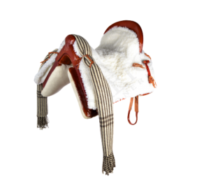 Silla de montar vaquera de fibra modelo Dalia | Avellana