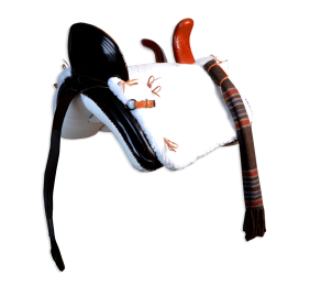 Silla vaquera amazonas  de fibra Los Nietos modelo Ana | Color negro