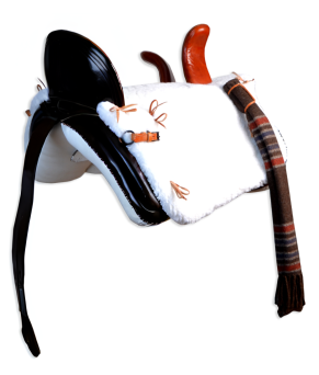 Silla vaquera amazonas  de fibra Los Nietos modelo Ana | Color negro