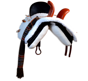 Silla vaquera amazonas  de fibra Los Nietos modelo Ana | Color negro