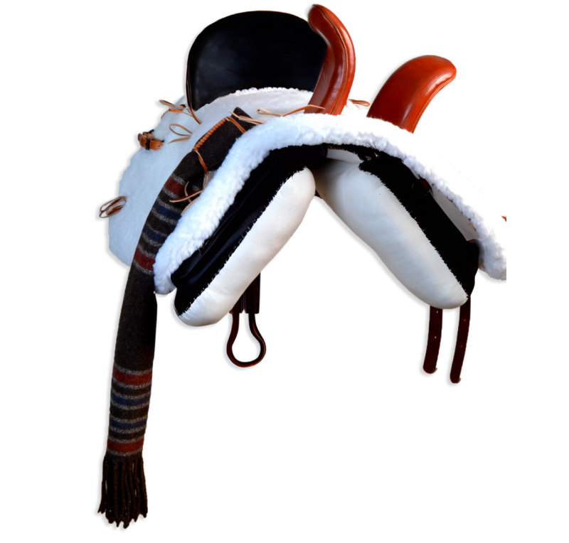 Silla vaquera amazonas  de fibra Los Nietos modelo Ana | Color negro