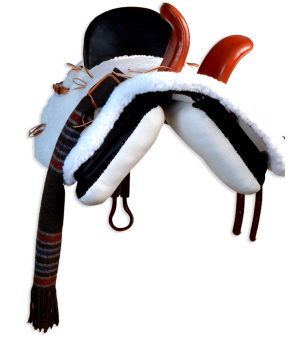 Silla vaquera amazonas  de fibra Los Nietos modelo Ana | Color negro