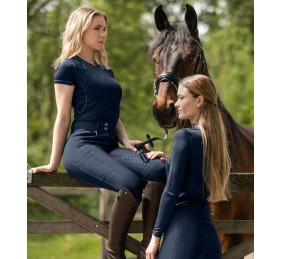 Pantalones de equitación Micro Sport Silicone High Waste