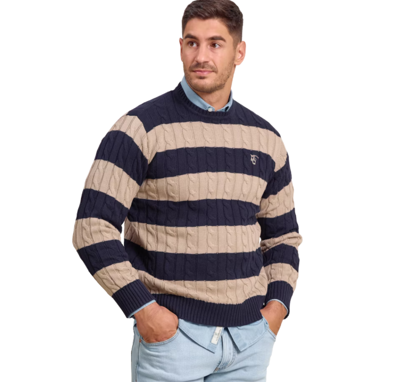 Jersey de ochos y rayas