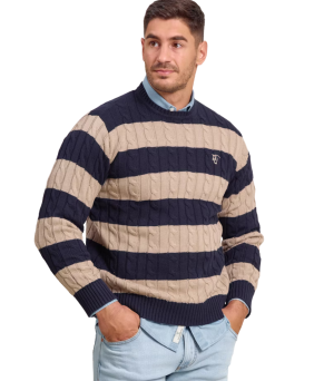 Jersey de ochos y rayas