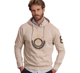 Sudadera capucha escudo