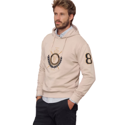 Sudadera capucha escudo