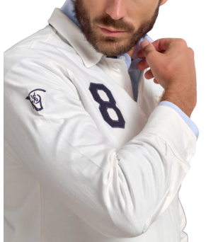 Polo hombre parches La Garrocha