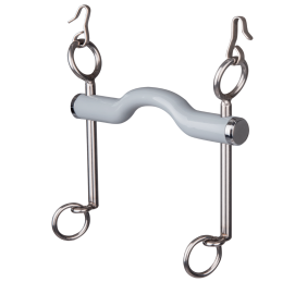 Bocado doma largo con barra curvada para lengua beris