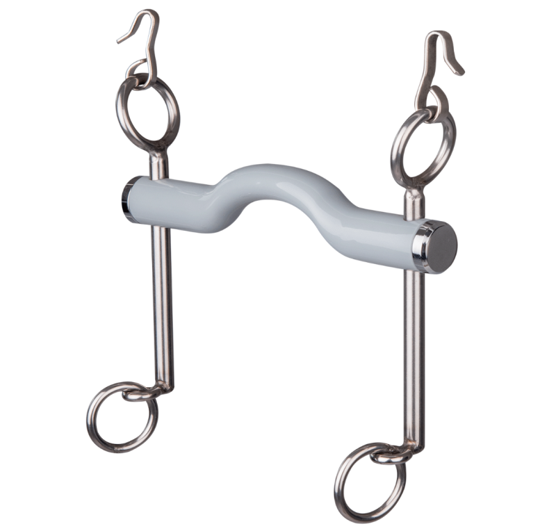 Bocado doma largo con barra curvada para lengua beris