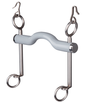 Bocado doma largo con barra curvada para lengua beris