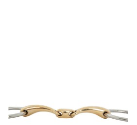 Filete de anillas sueltas con doble articulación