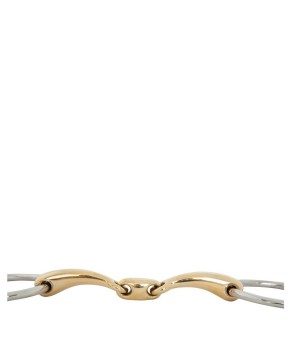 Filete de anillas sueltas con doble articulación