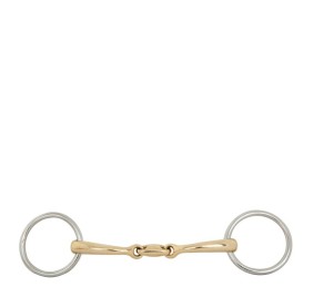 Filetes de anillas con doble articulación bradoon soft