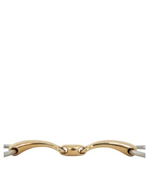 Filetes de anillas con doble articulación bradoon soft