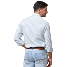 Camisa Oxford rayas La Garrocha | Azul celeste