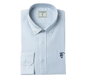 Camisa Oxford rayas La Garrocha | Azul celeste