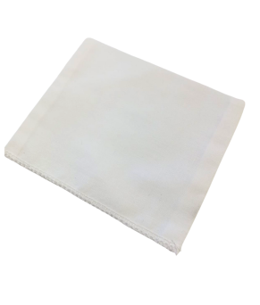 Pañuelo blanco de bolsillo para traje de corto