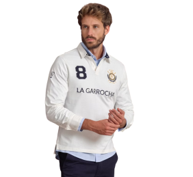 Polo hombre parches La Garrocha
