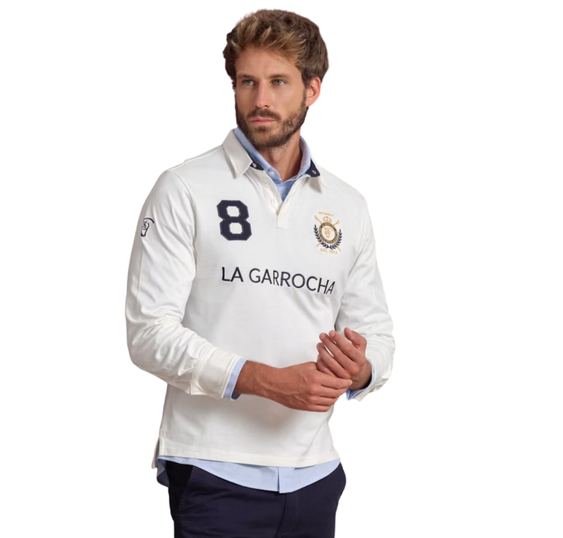Polo hombre parches La Garrocha