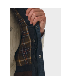 Chaleco efecto encerado | Marino