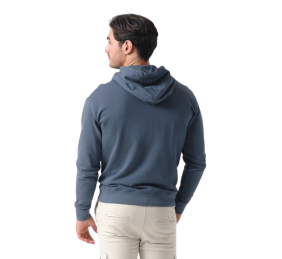 Sudadera capucha Garment Dyed | Cobalto