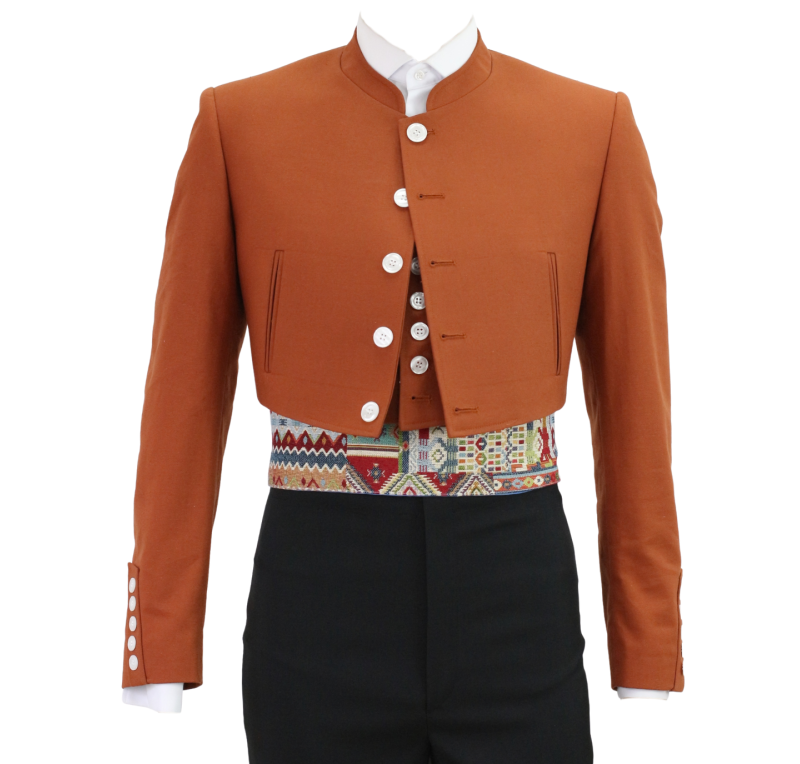 Chaqueta y chalequillo | Éster | Tabaco