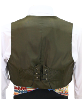 Chaqueta y chalequillo | Sarga | Verde caza