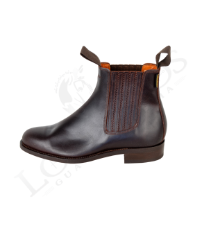 Botín rociero | Color castaña / Piso suela