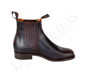 Botín rociero | Color castaña / Piso suela