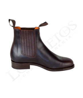 Botín rociero | Color castaña / Piso suela