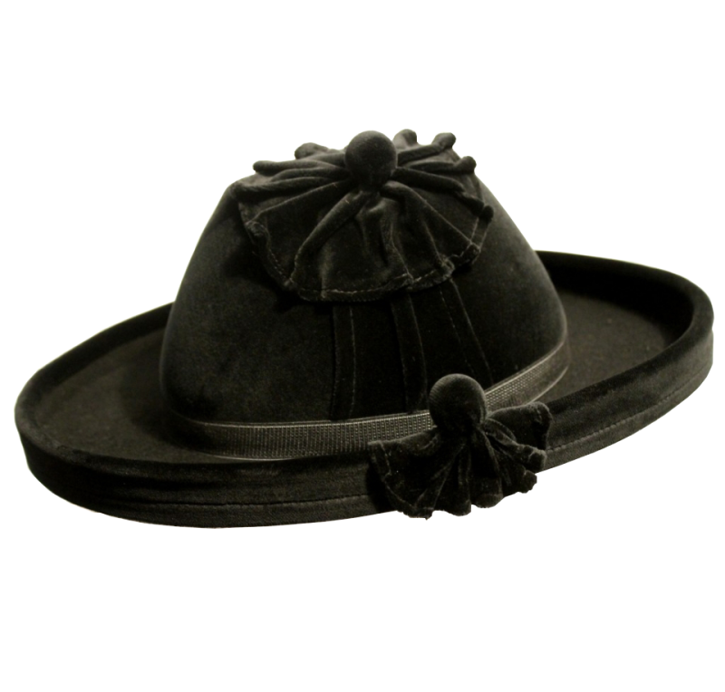 Catite de terciopelo negro