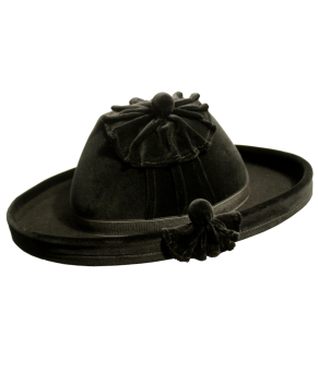 Catite de terciopelo negro