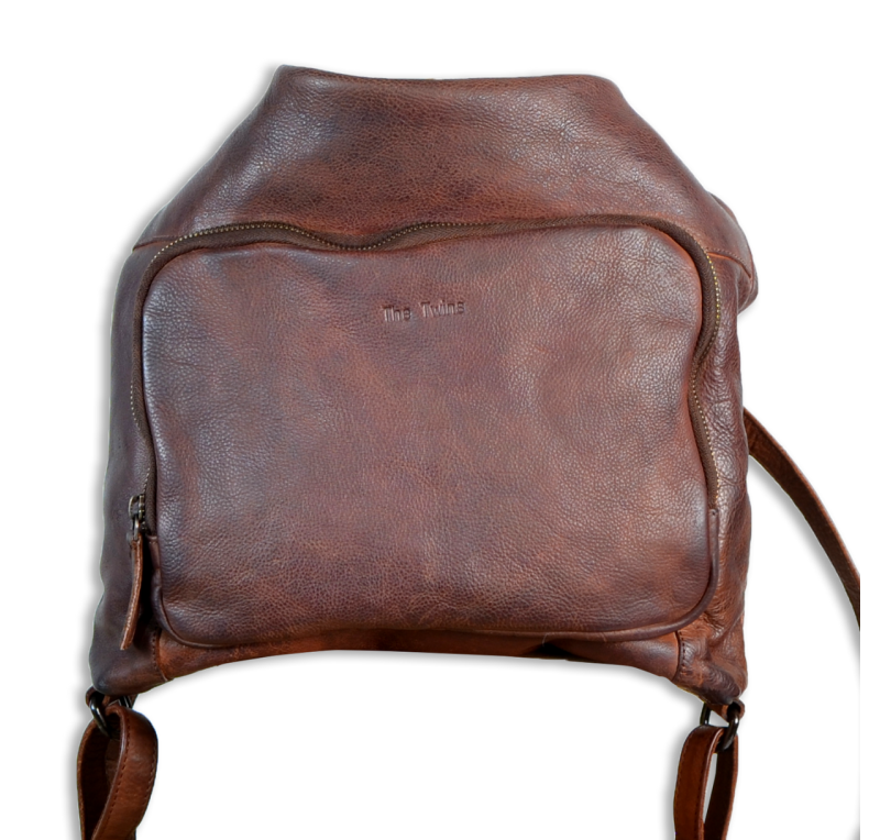 Bolso-Mochila de Cuero STN00920| Color cuero