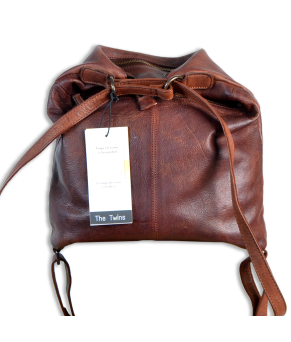 Bolso-Mochila de Cuero STN00920| Color cuero