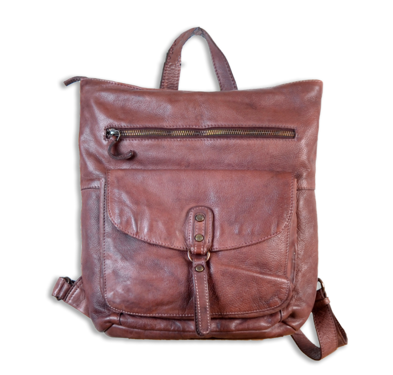 Mochila de Cuero NIC06939| Color cuero