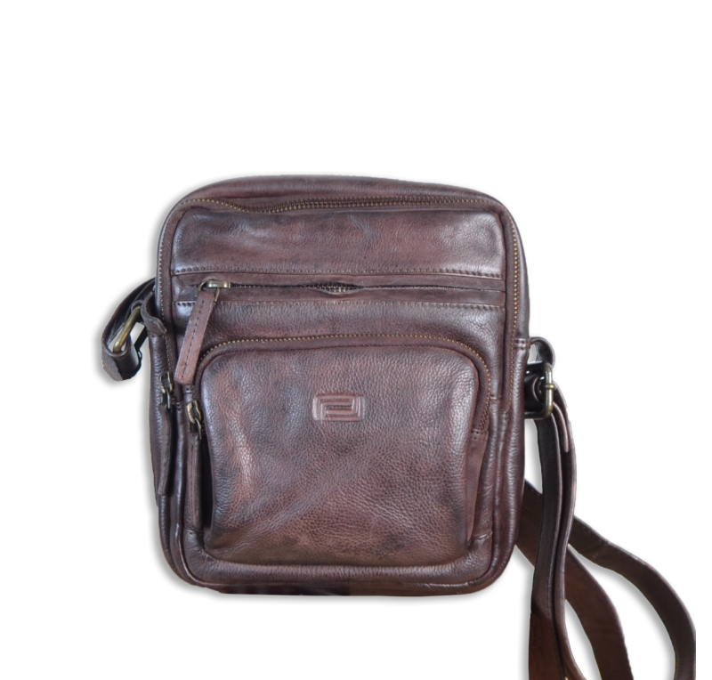 Bolsito Bandolera Cuero WAL05721 | Color roble