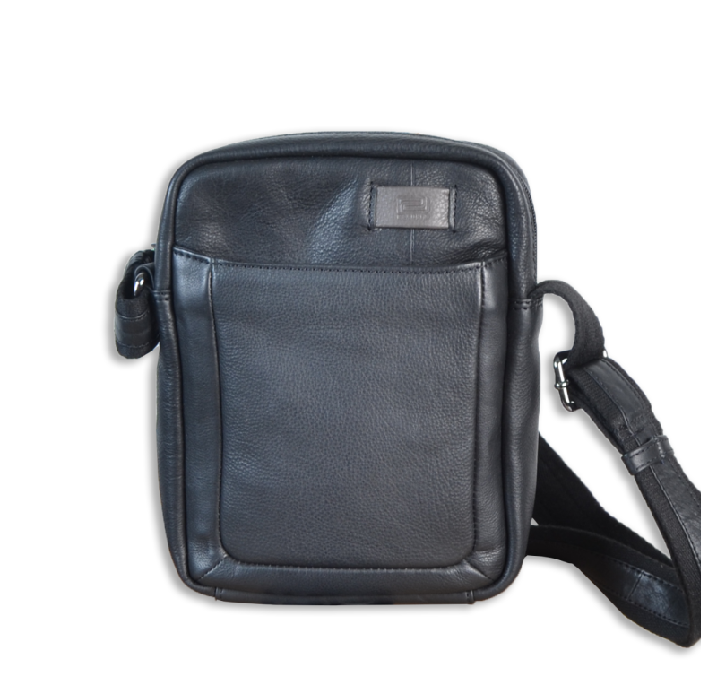 Bolsito Bandolera Cuero VIA06603| Color negro