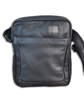 Bolso Bandolera Cuero grande VIA06602| Color negro