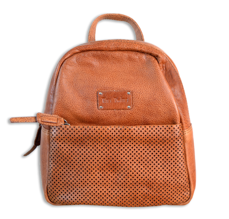 Mochila de Cuero CRA00| Color cuero