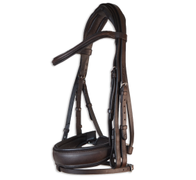 Cabezada inglesa doma 'Los Nietos Dressage' con doble rienda | Varios colores