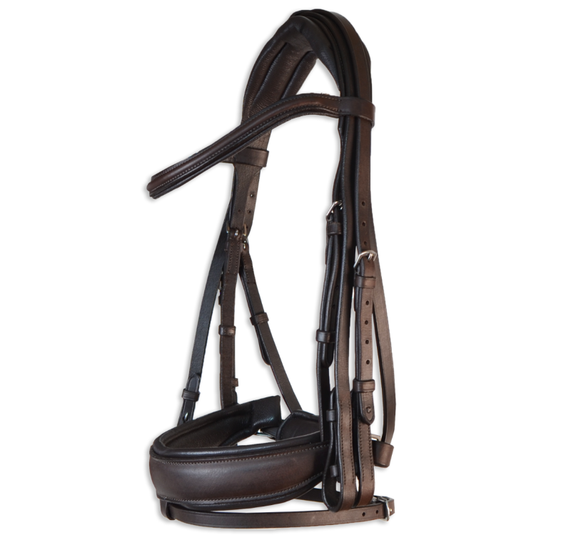 Cabezada inglesa doma 'Los Nietos Dressage' con doble rienda | Varios colores