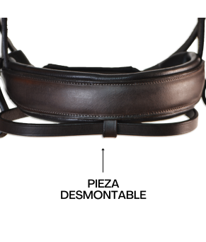 Cabezada inglesa doma 'Los Nietos Dressage' con doble rienda | Varios colores