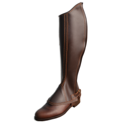 Polaina Modelo Serraje Oscuro | Cremallera