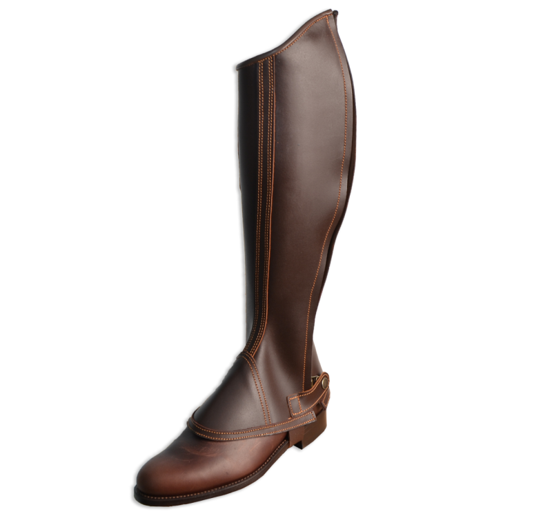 Polaina Modelo Serraje Oscuro | Cremallera