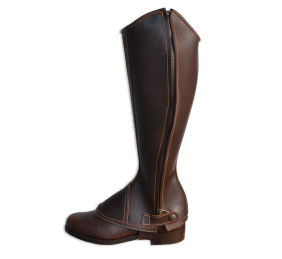 Polaina Modelo Serraje Oscuro | Cremallera